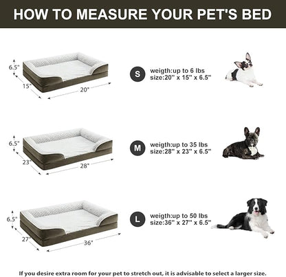 Orthopedic Dog Bed for Medium Dogs, Egg Crate Foam Bed for Medium Dogs - Image 4