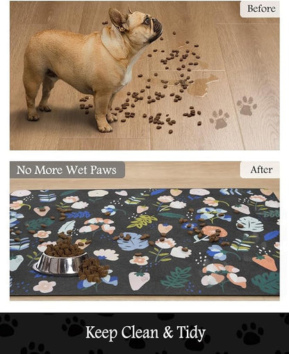 Pet Feeding Mat-Absorbent Dog Mat - Image 3