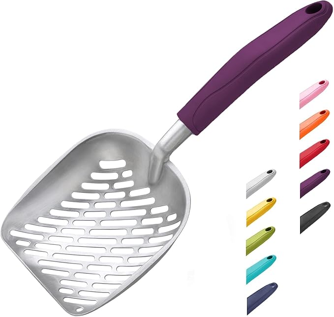 WePet Cat Litter Scoop, Aluminum Alloy Sifter, Kitty Metal Scooper, Deep Shovel by WePet