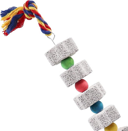 2 Pack Large Bird Chewing Toy, Parrot Beak Grinding Calcium Stone - Image 4