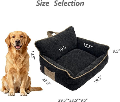 Orthopedic Dog Bed with Memory Foam, Washable Plush Pet Bed - Image 5