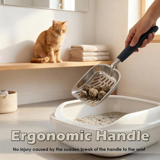 Heavy-Duty Metal Cat Litter Scoop - Image 7