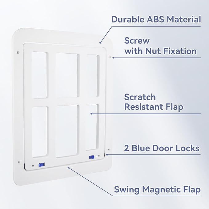 NAMSAN Cat Screen Door, Flap Opening 8.3 x 10.3 inches, Doggie Door - Image 3