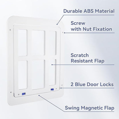 NAMSAN Cat Screen Door, Flap Opening 8.3 x 10.3 inches, Doggie Door - Image 3