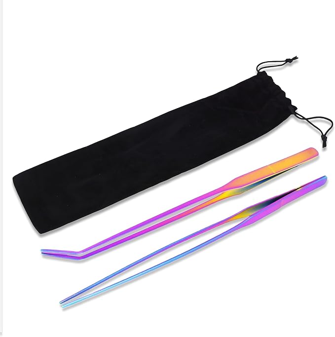Mandala Crafts 15 Inches Rainbow Stainless Steel Straight and Curved Aquarium - Image 4