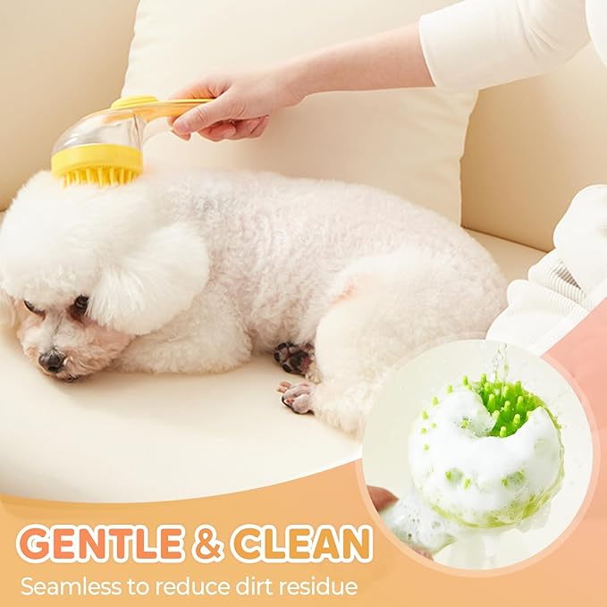 Pet Bath Brush, 2025 New 2 in 1 Dog Bath Brush - Image 6