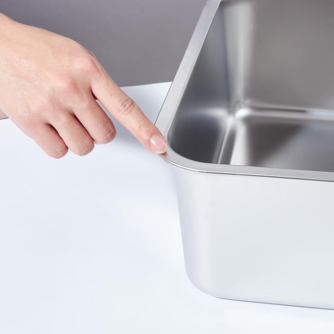 Stainless Steel Litter Box, Metal Cat Litter Box, Medium Cat Litterbox - Image 4