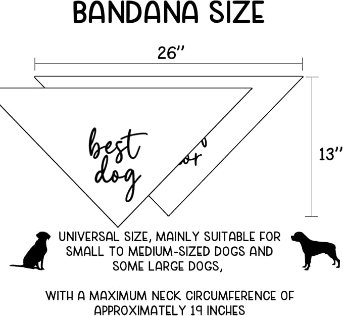 Wedding Gifts pup of Honor Best Dog Bandana Pet Scarf Wedding Photo Prop Pet - Image 2