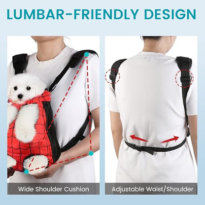 Dog Backpack Carrier, Front Pocket - Image 7