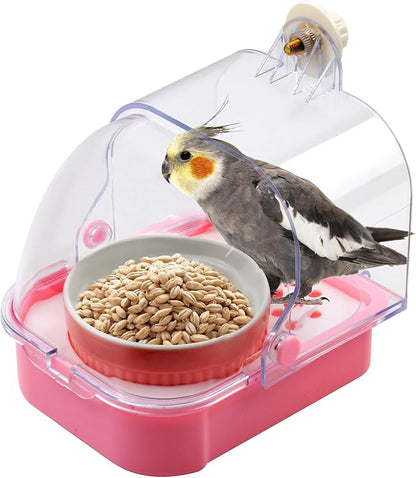 No Mess Bird Cage Feeder, 2 in 1 Bird Feeder by MUYG
