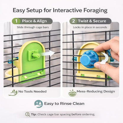 Small Pet Intelligence Growth Rotating Foraging Toy - Image 4
