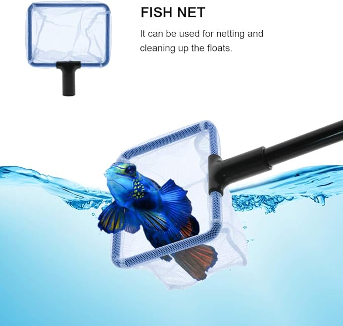 GreenJoy Aquarium Fish Tank Cleaning Kit - 5 in 1 Algae Scraper Set - Siphon - Image 6