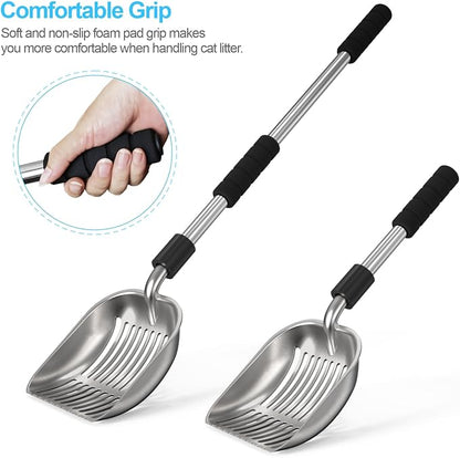 Depets Cat Litter Scoop, Metal Litter Scooper - Image 6