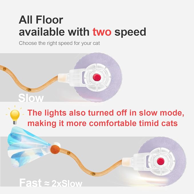 Interactive Cat Toys for Indoor Cats, The 3rd Generation Agile Moving Cat Ball - Image 3