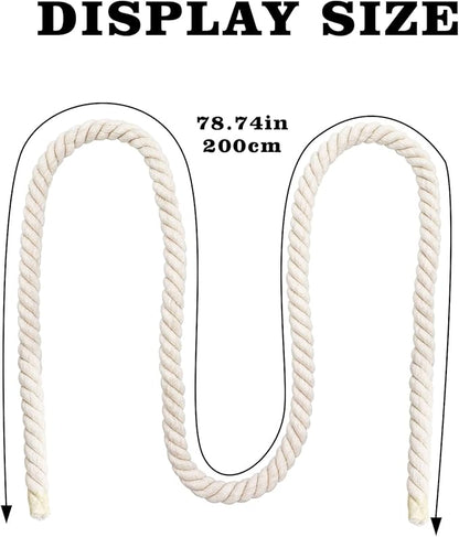 78.7 Inches Cotton Climbing Rope Toy, Lengthen and Bold Bird Ladder Bridge - Image 6