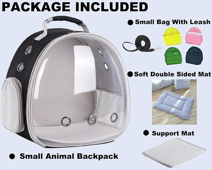 Portable Small Animal Backpack Travel Breathable Pet Carrier Bag Cages - Image 7