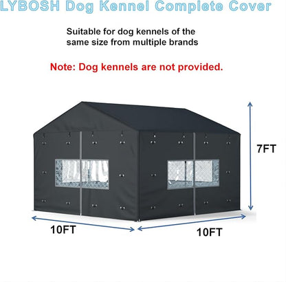 Outdoor Dog Kennel Cover Full Coverage - Image 2