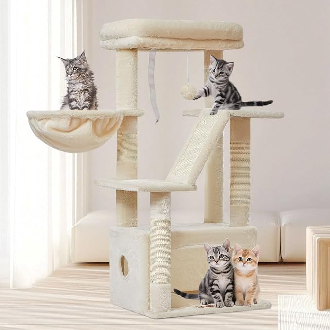 Taoqimiao Cat Tree, 38.5-Inch Cat Tower - Image 8