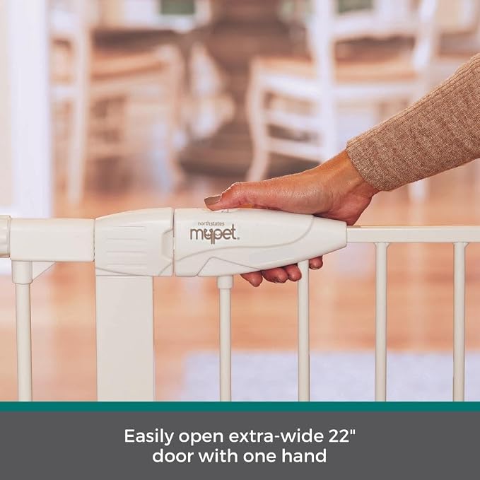 MYPET North States Extra Tall & Wide Walk Thru EasyPass Pet Gate - Image 7