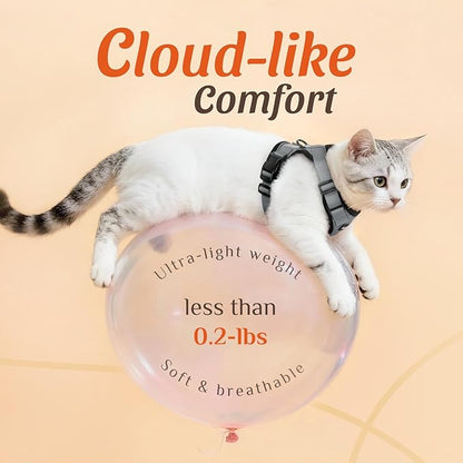 Dooradar Cat Harness and Leash Set, Escape Proof Safe Adjustable Kitten Vest - Image 6