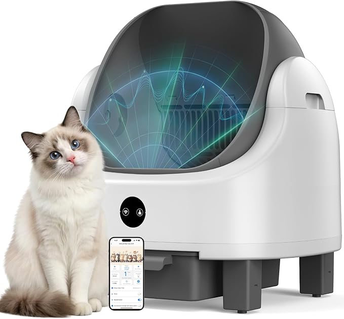 OROLEY Open-Top Automatic Cat Litter Box, Self-Cleaning Litter Box by SelfCleaningLitterBox