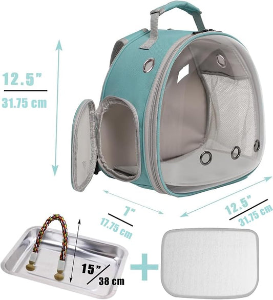 Small Bird Travel Backpack Carrier Cage, Backpack to Transport Backpack Carrier - Image 2