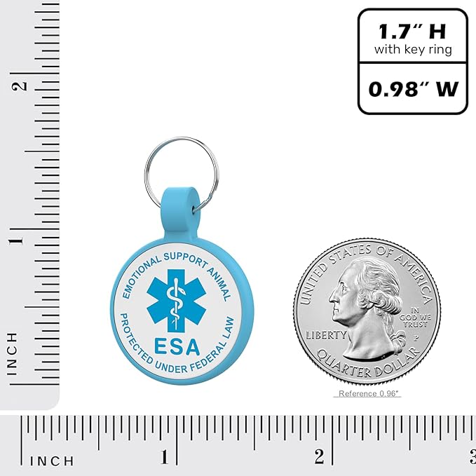 ESA Dog Tag, QR Code Dog Tag, Modifiable Free Pet Online Profile, Scannable QR - Image 4
