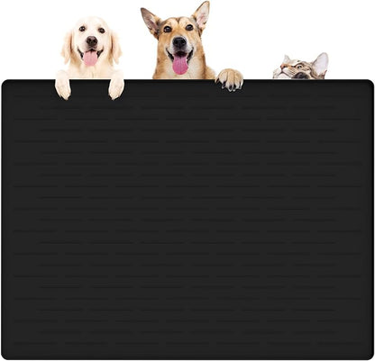 39.4"x29.5" Large Pet Food Mat, Silicone Dog Mats by WelcometoULTIBE