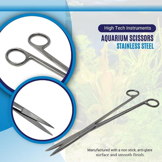 Aquarium Scissors Stainless Steel 12" Extra Long Water Grass Scissors - Image 2