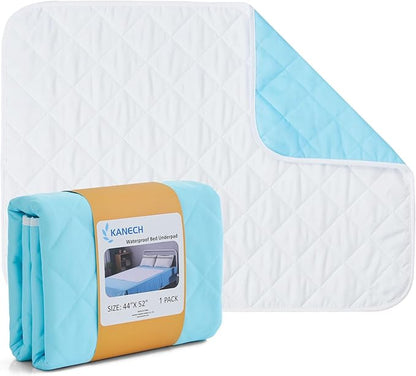 KANECH Washable Underpads 44"x52", Waterproof Heavy Absorbency Reusable by KANECH