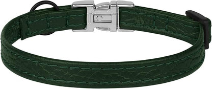 Leather Cat Collar with Buckle and Removable Bell - Image 9