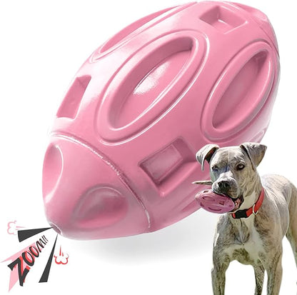 EASTBLUE Squeaky Dog Toys for Aggressive Chewers: Rubber Puppy Chew Ball by EASTBLUEpet