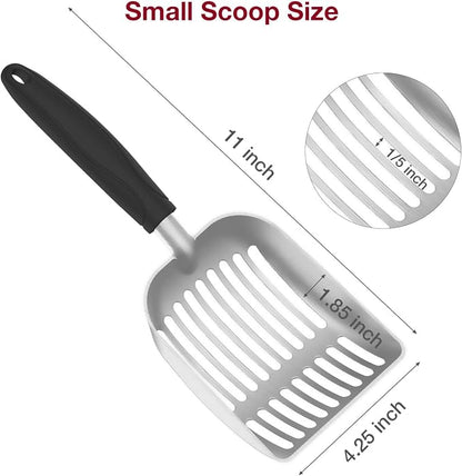 Cat Litter Scoop, Kitty Metal Scooper, Aluminum Alloy Sifter, Kitten Pooper - Image 5