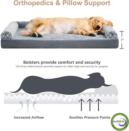 BFPETHOME Dog Beds for Large Dogs, Orthopedic Dog Bed for Medium Large Dogs - Image 3