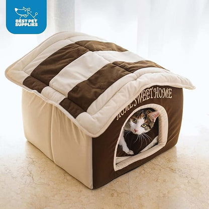 Best Pet Supplies Dog House Bed Crate Mat Tent Indoor Round Soft Plush - Image 5