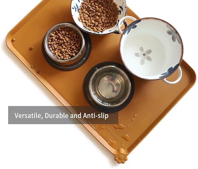 Hoki Found Large Silicone Pet Food Mats Tray - Image 4