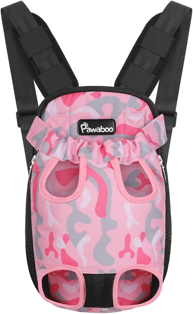 Pawaboo Pet Carrier Backpack, Adjustable Pet Front Cat Dog Carrier Backpack by Pawaboo