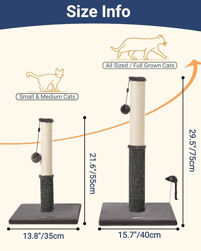 Happi N Pets Cat Scratching Post, Cat Scratcher - Image 3