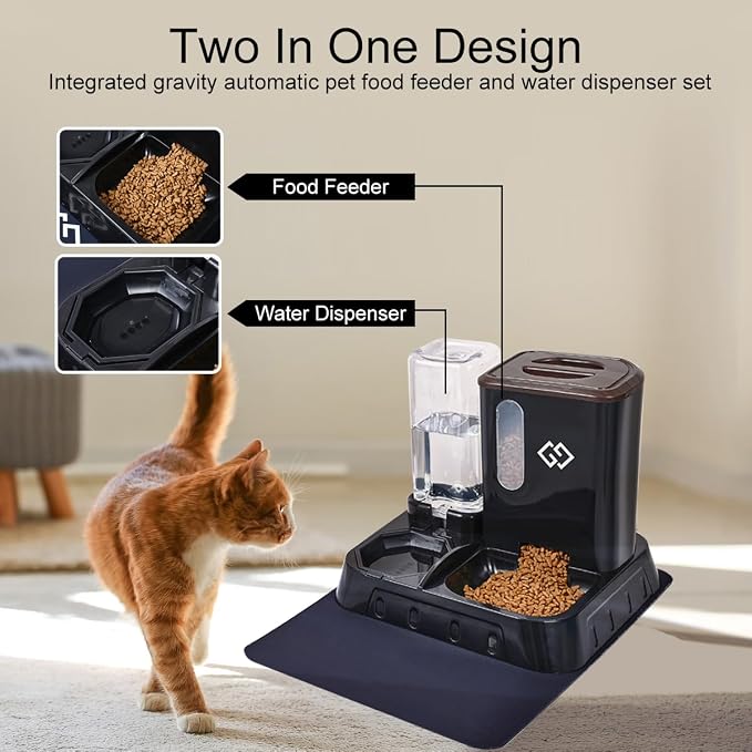 Gravity Cat Feeder and Automatic Water Dispenser - Image 5