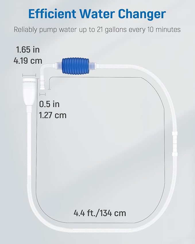 Pawfly Aquarium Water Changer Aquarium Siphon Vacuum Cleaner - Image 3