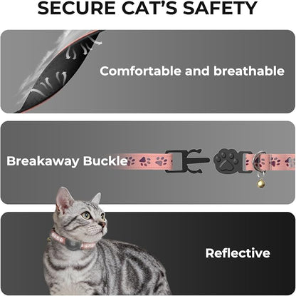 AirTag Cat Collar, Breakaway Cat Tracker Collar, Airtag Holder Compatible - Image 4