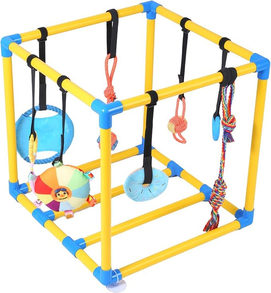Puppy Play Gym with 8 Hanging Toys by Huagerl
