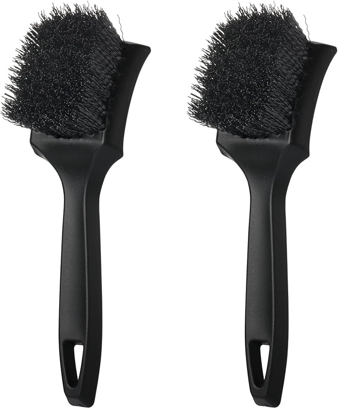 2 Pcs Bird Bath Brush Black Hard Bristle Cleaning Brush by BOUTICOL
