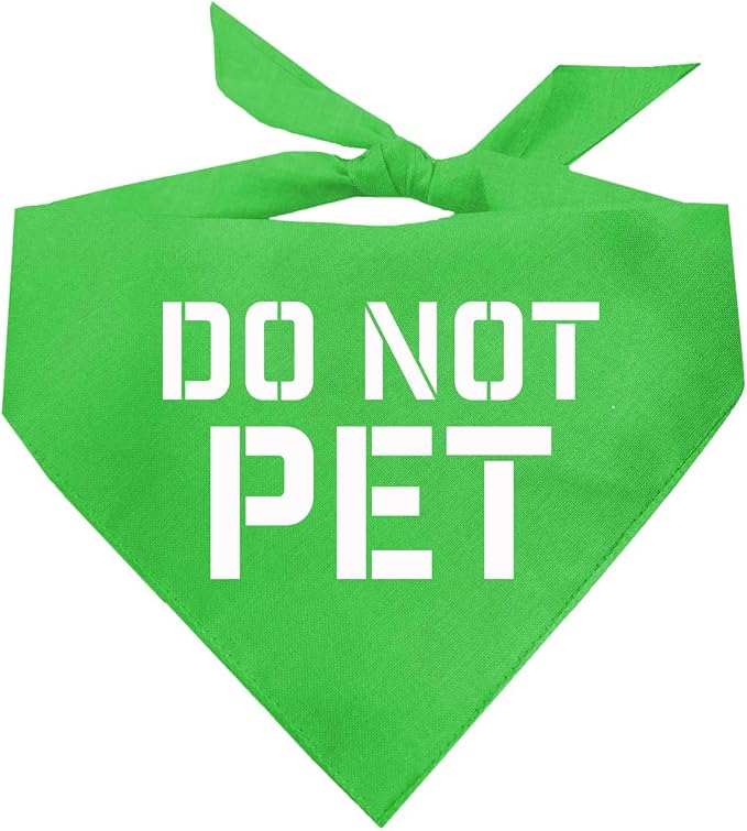 Do Not Pet Dog Bandana by TeesTails