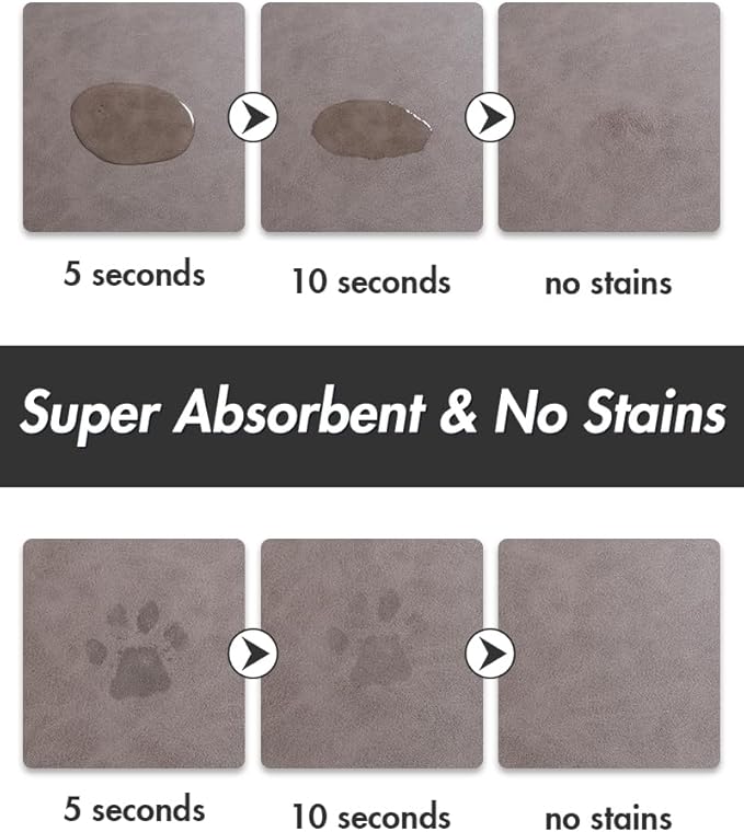 MontVoo-Absorbent Pet Feeding Mat-No Stains Pet Mat - Image 2