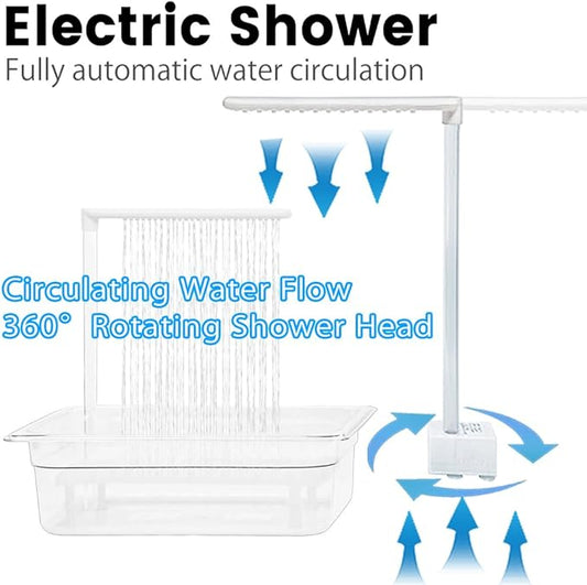 Parrot Bathtub, USB Electric Large Bird Bathtub Shower - Image 2