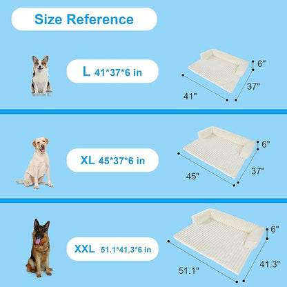 Wn's Day Luxurious Dog Couch Bed, Washable Calming Dog Couch Cover, Removable - Image 7
