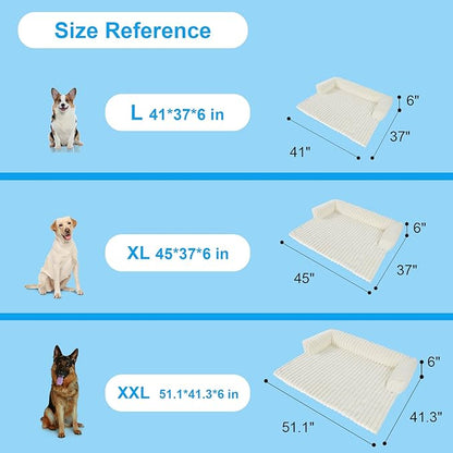 Wn's Day Luxurious Dog Couch Bed, Washable Calming Dog Couch Cover, Removable - Image 7