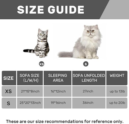 Hollypet Cat Bed Fluffy Plush Mutifuctional Double-Layer Soft Pet Couch - Image 8