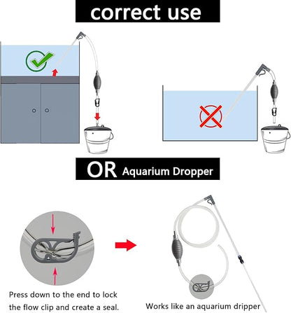 10 Gallon Fish Tank cleaner and Aquarium Water Changer Siphon - Image 6